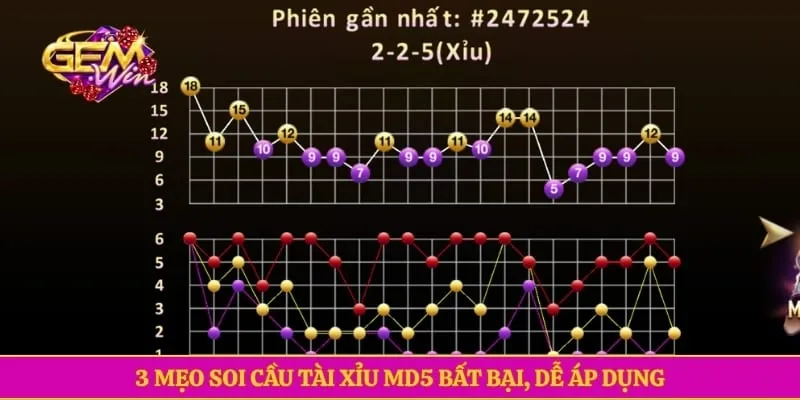 3 mẹo soi cầu tài xỉu MD5 bất bại, dễ áp dụng