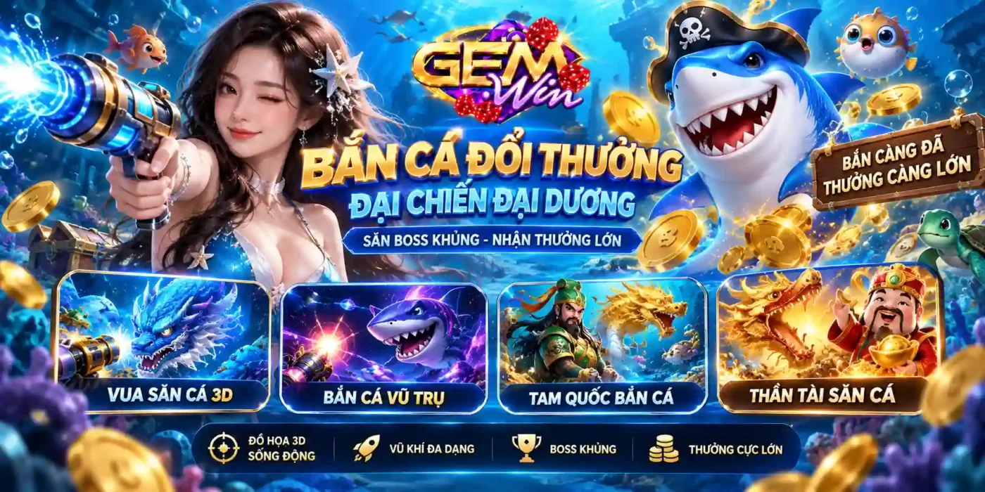 Sảnh bắn cá đổi thưởng - Đại chiến đại dương săn Boss khủng